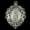 Medalla de cuna plata 925 mm Virgen del Carmen