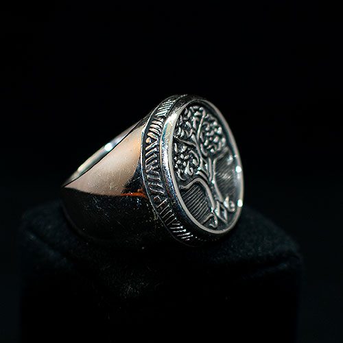 Anillo plata con el símbolo del árbol de la vida