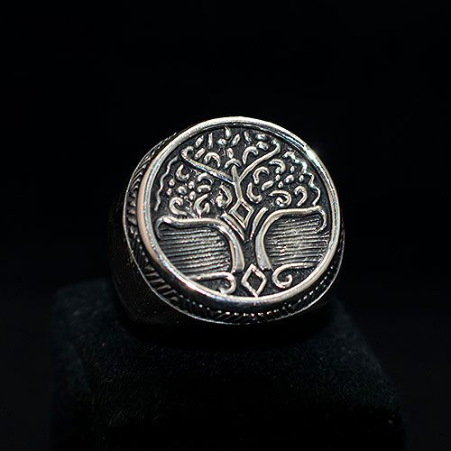 Anillo plata con el símbolo del árbol de la vida