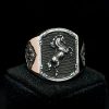 sello plata anillo caballero con imagen de caballo