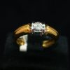Solitario brillante 0.25 ct de oro amarillo 18k